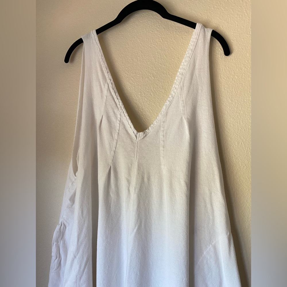 Free People Jump Up Ultra Wide Leg Linen Blend Jumpsuit, size Small - Picture 4 of 13